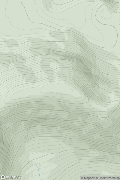 Thumbnail image for Carn Dearg [Durness to Loch Shin] showing contour plot for surrounding peak
